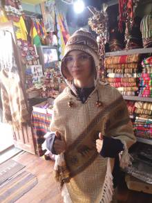 Achat d'un pencho et bonnets