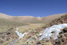 Paysage Bolivien gelé