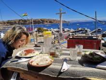 Restaurant au port de Copacobana