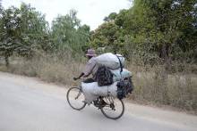 Transport du charbon de bois