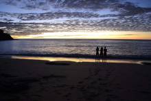 Couché de soleil Nosy Iranja