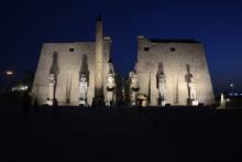 Temple d'Amon de nuit